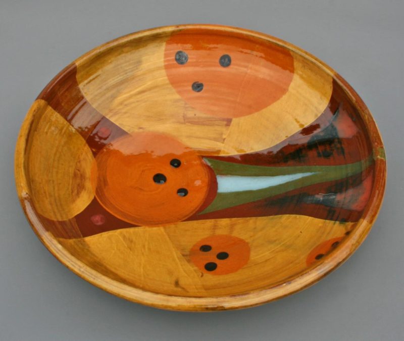 Large earthenware platter