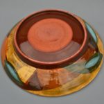 Large earthenware platter reverse